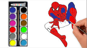 Aside from the proper body shape conveying flexibility and dynamics of the character, we have. Draw Coloring Pages Kids Learn Spiderman Theunstucklife Co