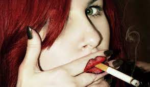 Red Lips With Black Outlines Is A Fantastic Finger Tattoo Design To Play With Lip Tattoos Finger Tattoos Kiss Lip Tattoos