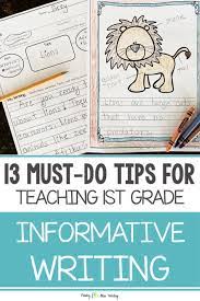 Either way, the purpose of informative writing remains the same: Teaching Informative Writing In First Grade Primary Bliss Teaching