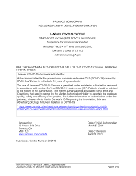 Discontinuing breastfeeding after vaccination is not currently. Https Covid Vaccine Canada Ca Info Pdf Janssen Covid 19 Vaccine Pm En Pdf