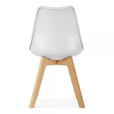 This final step will protect your chairs from inevitable kitchen spills and general wear and tear, and it will also give them a glossy, even finish. White Dining Chairs With Crossed Wood Leg Cult Uk