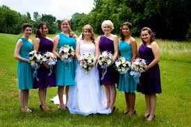 Pin By Rebekah Schouten On The Day I Said I Do Turquoise Bridesmaid Dresses Purple Bridesmaid Dresses Bridesmaid