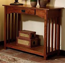 Mission Craftsman Oak Console Entry Table Mirror Craftsman Furniture Mission Furniture Craftsman Style Furniture