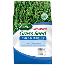 Scotts 7 Lb Turf Builder Grass Seed Sun And Shade Mix 18221 The Home Depot