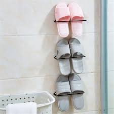 How big are the metal shelves at home depot? Wall Mounted Shoes Shelves Rack Storage Hanging Shoe Organizer Metal Shoe Rackstyle Style Buy At A Low Prices On Joom E Commerce Platform