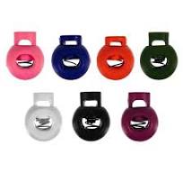 Single Hole Bubble Cord Locks - Multiple Colors