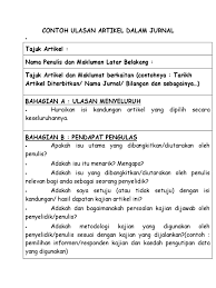 1.0 pengenalan perbincangan artikel adalah terhadap perkaitan antara kecemerlangan kerja gu. Contoh Ulasan Artikel Dalam Jurnal