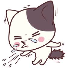 ぶち猫 にゃんこ ＜大きなくしゃみ＞ | 無料イラスト素材｜素材ラボ