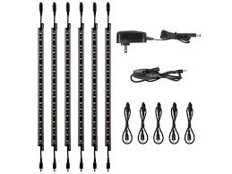 Torchstar Led Safe Lighting Kit 6 12 Linkable Light Bars Rocker Switch Ul Power Adapter Under Cabinet Lighting Gun Safe Locker Closet Shelf Showcase Lighting 5000k Daylight 6pcs Newegg Com