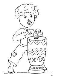 petit africain 21 case africaine coloriage afrique de hellhound