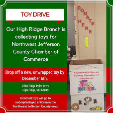 First Community Credit Union On Instagram If You Are Near Our High Ridge Branch Located Inside Walmart Stop By And High Ridge Company Culture Toy Drive