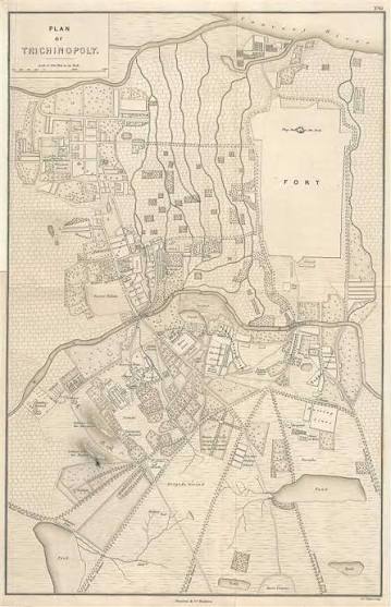 Plan of Trichinopoly.: Geographicus Rare Antique Maps