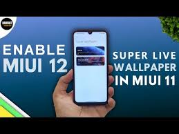 Install Miui 12 Super Live Wallpaper In Any Xiaomi Miui Phones Working On Lockscreen Fully Youtube