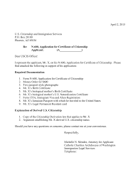 Sample N 600 Cover Letter For Derivation