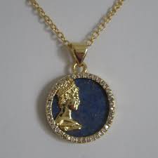 Collier disque en or