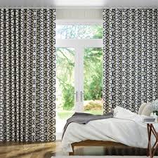 Curtains for bedroom blue jetzt bestellen! Wave Lattice Navy Blue Curtains