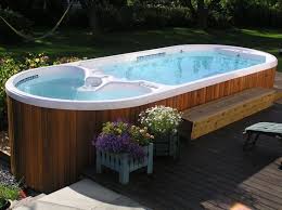 25 Stunningly Awesome Swim Spa Installation Ideas For Your Backyard Whirlpool Garten Whirlpool Hinterhof Whirlpool Deck