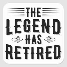 Download Retirement Gifts The Legend Has Retired Square Sticker Zazzle Com In 2021 Retirement Gifts Teacher Retirement Gifts Retirement Gifts Diy