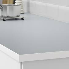 With a little care, they stay like new for many years.the thicker countertop (1½) with straight front edge works perfectly in a modern style kitchen.you can cut the. Ekbacken Worktop Double Sided With White Edge Light Grey White Laminate 188x2 8 Cm Ikea