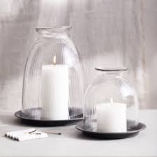 Votive candle holders helps maximize the burn time of the votive candles. Domed Glass Candle Holder With Tray Large Candle Holders The White Company Us