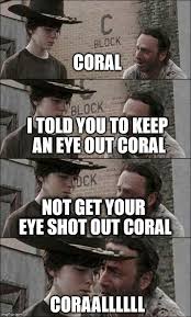 Carl Eye Meme Walking Dead Walking Dead Funny Walking Dead Tv Show Walking Dead Memes