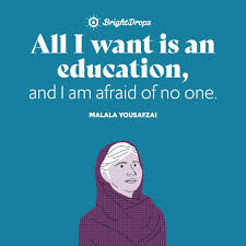 'we realize the importance of our voices only when we are silenced.', 'one child, one teacher, one book, one pen can change the world. 31 Empowering Malala Yousafzai Quotes On Education And Equal Rights Bright Drops