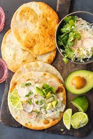 Heat up beans (liquid and all!) in a saute pan. Cod Fish Tacos Recipe Margarita Fish Tacos The Cookie Rookie