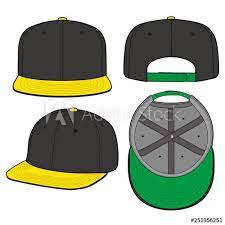 Snapback Cap Fashion Flat Vector Mockup Design Buy This Stock Vector And Explore Similar Vectors At Adobe Sto Snapback Cap Fashion Fashion Flats Snapback Cap