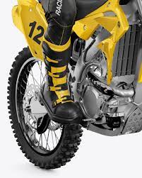 Download Motocross Racing Kit Mockup In Vehicle Mockups On Yellow Images Object Mockups