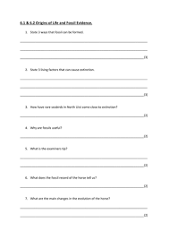 Worksheets are evidence of evolution answers in gray background fossils, evidence for evolution cloze work, evidence for evolution work name date per, evidence for evolution stations answerkey, tcss biology unit 4 evolution information, genetic evidence for evolution, work. B2 6 1 6 2 Origins Of Life And Fossil Evidence Teaching Resources