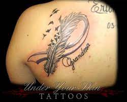 Grandma tattoos with grandkids names. 25 Memorial Grandma Tattoos