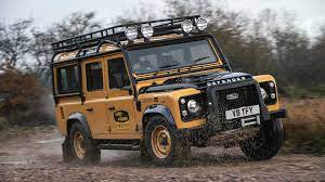 Continue reading 1997 west coast defenders land rover defender 90 first drive. Land Rover Defender Works V8 Trophy Camel Lasst Grussen