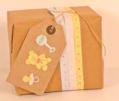 Baby Shower Gift Wrapping Kraft Paper Baby Gift Wrapping Unique Shower Gift Baby Shower Wrapping