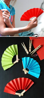 Tiny fans for dolls or stuffed animals, or larger ones to cool off in the summer. Diy Tutorial Diy Children S Diy Easy Hand Fan Bead Cord Crafts Crafts For Kids Fun Crafts