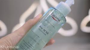 Skin care service in bangkok, thailand. Review Eucerin Pro Acne Solution Cleansing Gel Khunnusai Youtube
