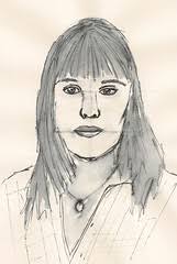 TANCAT. CURS 2010-2011. 17è EXERCICI. Autoretrat a tinta i amb ombres.