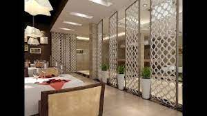 أحدث و أجمل فواصل ديكور للصالات و الغرف 2020 بارتشن خشب و جبس youtube