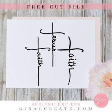 Download Free Svg Cut File Faith Crosses Plus Jesus Cross Gina C Creates