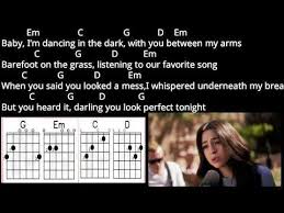 Dancing In The Dark With You Between My Arms Ed Sheeran Perfect Lyrics And Chord Youtube Guitar Chords And Lyrics Lyrics And Chords Ed Sheeran Ukulele