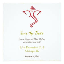 Save Date Wedding Red Gold Ganpati Ganesh Hindu Save The Date Zazzle Com Red Gold Wedding Hindu Wedding Invitations Ganpati Invitation Card