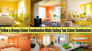 Bedroom wall colour combination with yellow. Top 70 Yellow Orange Colour Combination Walls Ceiling Two Colour C Yellow Living Room Orange Colour Combination Two Color Combinations
