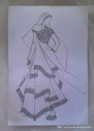 13+ contoh desain gambar model baju kurung modern, modis 2017. Gambar Sketsa Baju India Sobsketsa