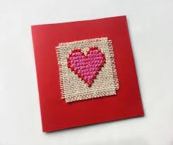 Check spelling or type a new query. Diy Cross Stitched Heart Card How To Make A Cross Stitch Card Papercraft On Cut Out Keep