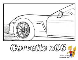 No matter what lies on the road ahead, we can always count on chevrolet to be by our side. Red Blooded Car Coloring Pages Free Corvettes Cameros American