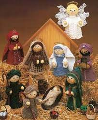Knit Nativity Scene Epattern Christmas Knitting Knitting Patterns Christmas Manger