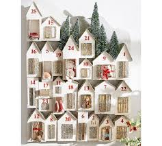 Light Up Glitter Houses Advent Calendar Holiday Decor Glitter Houses Pottery Barn Advent Calendar