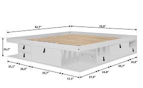 Check spelling or type a new query. Amazon Com Memomad Bali Storage Platform Bed With Drawers King Size Off White Kitchen Dining
