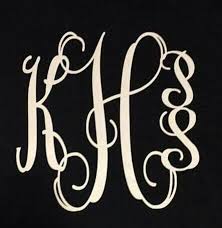 Monogram For Two Middle Of First Names You Stack The Initials Together On Whatever Side The Two Initials Go On If It S Two For T Monogram Initials Middle Name