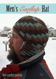Men S Earflap Hat Ganchillo Gorros Gorros Y Bufandas Gorro Con Bufanda Tejido