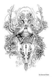 Customization color custom size intricate beautiful day of the dead, sugar skull with roses coloring, sugar skulls by jessica calavera coloring. Pin On Doodles Coloring